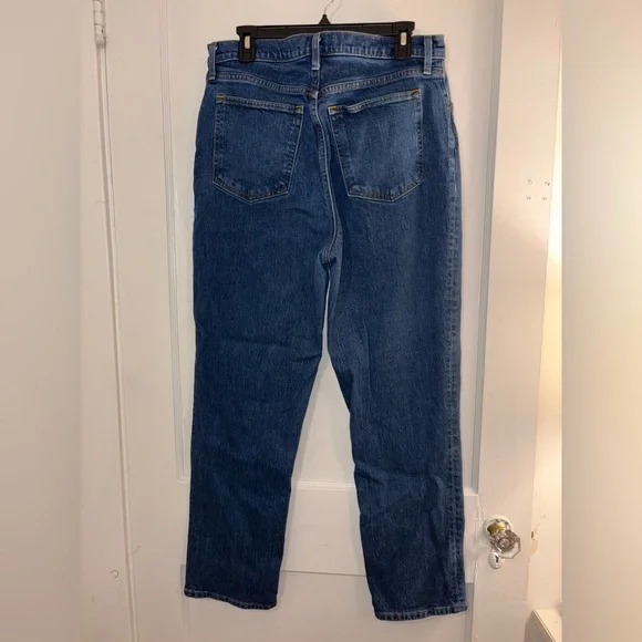 Abercrombie 90s Straight Ultra High Rise Curve Love Jeans Medium Wash - 32/14R - Picture 4 of 14
